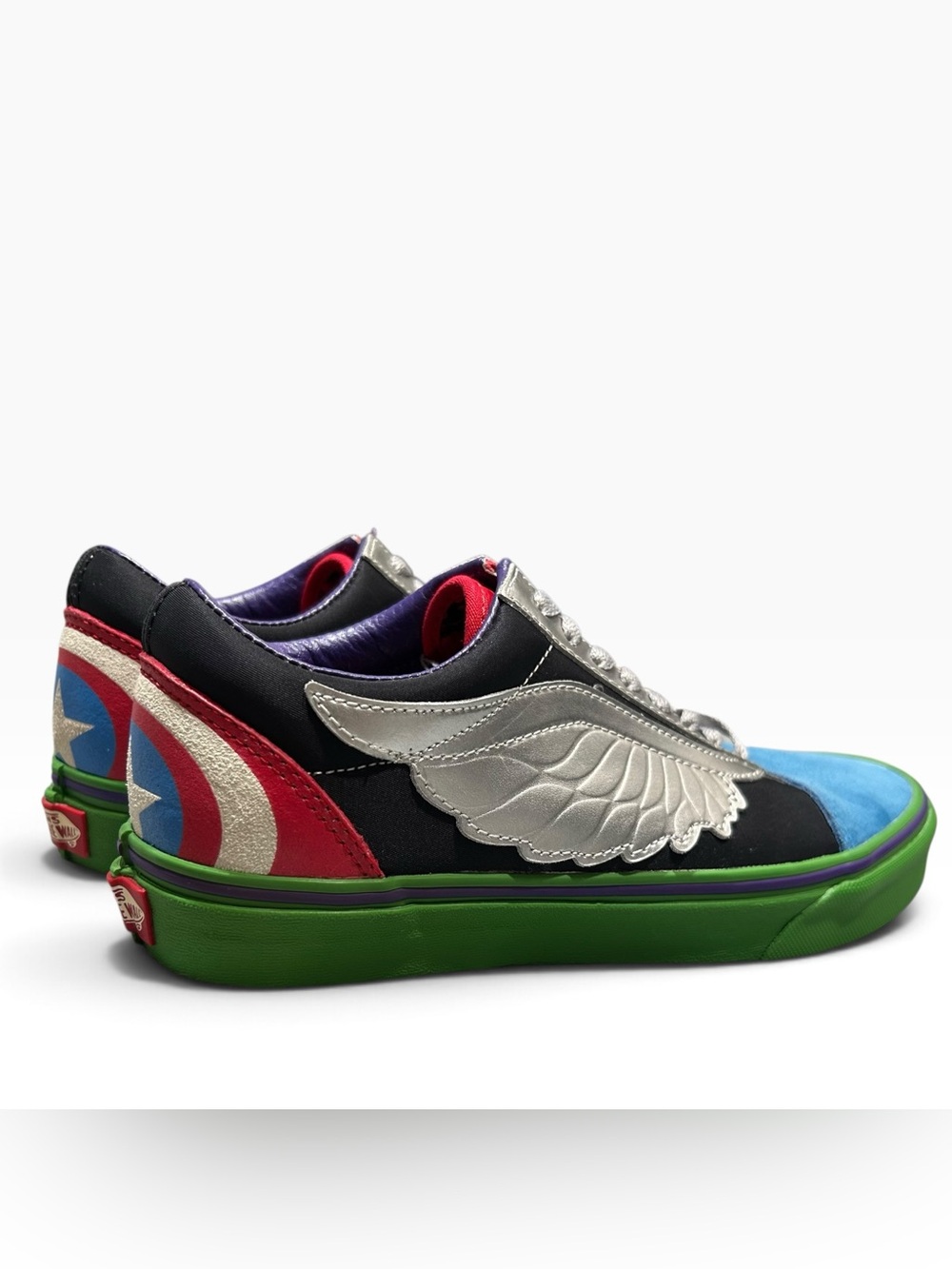 Vans x Marvel Old Skool Shoes Avengers Captain America Thor Iron Man Hulk M 7